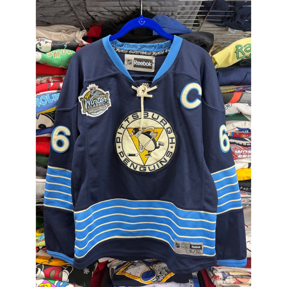 Mario Lemieux Pittsburgh Penguins Reebok Winter Classic 2011 Jersey Kids L/XL